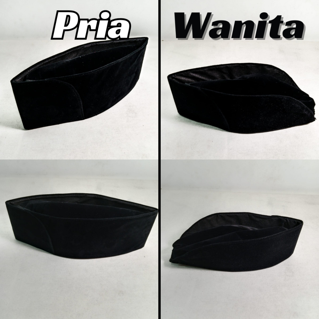 Peci PNS upacara Peci PASKIBRA hitam PRIA WANITA