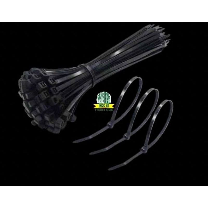 

CABLE TIE 300 MM ISI 100 PCS / KABLE TIE HITAM TEBAL / PENGIKAT KABEL