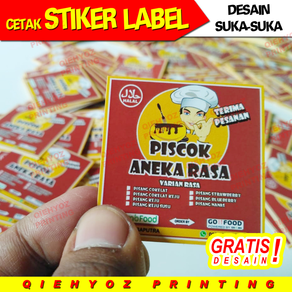 

Stiker Label Produk Jual per lembar A3