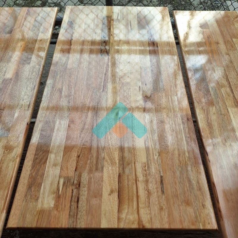 papan kayu solid laminasi 60x120 top table daun meja FJLB Rubberwood