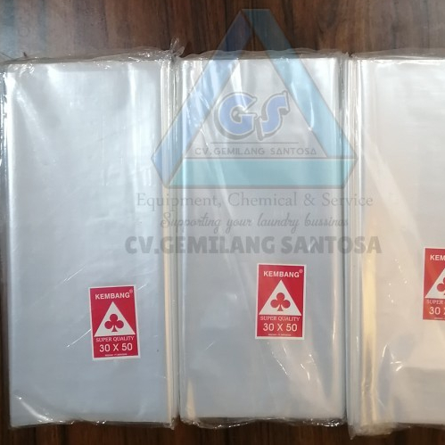 Plastik Packing Bening dan jinjing 3 jari Laundry