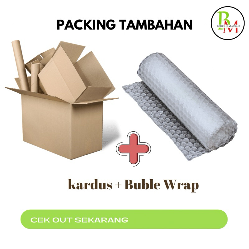 

Tambahan Packing Dus + Buble Wrap