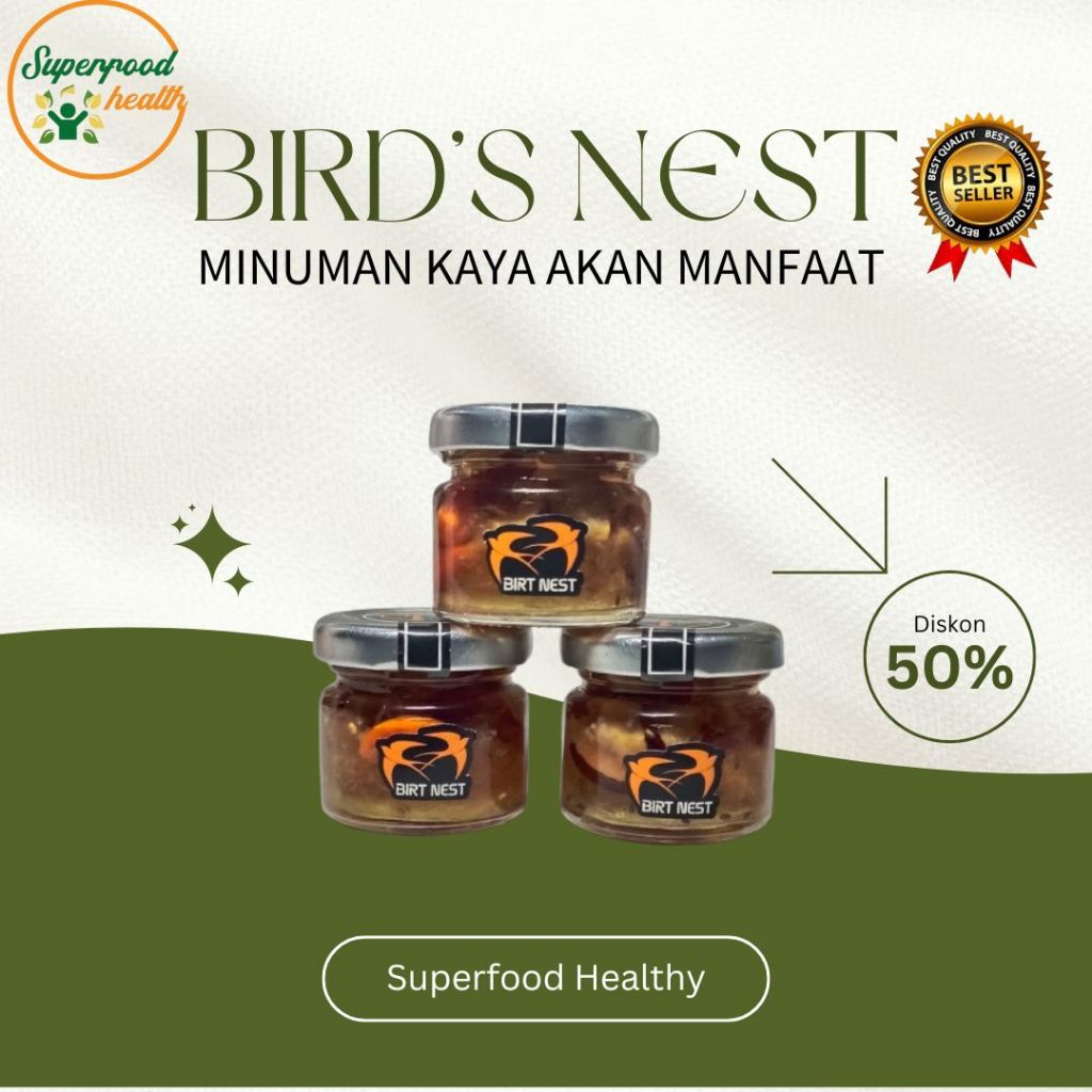 

Minuman Sarang Burung Walet Bird's Nest 25ml x 3 botol Superfood Healthy 100% Asli