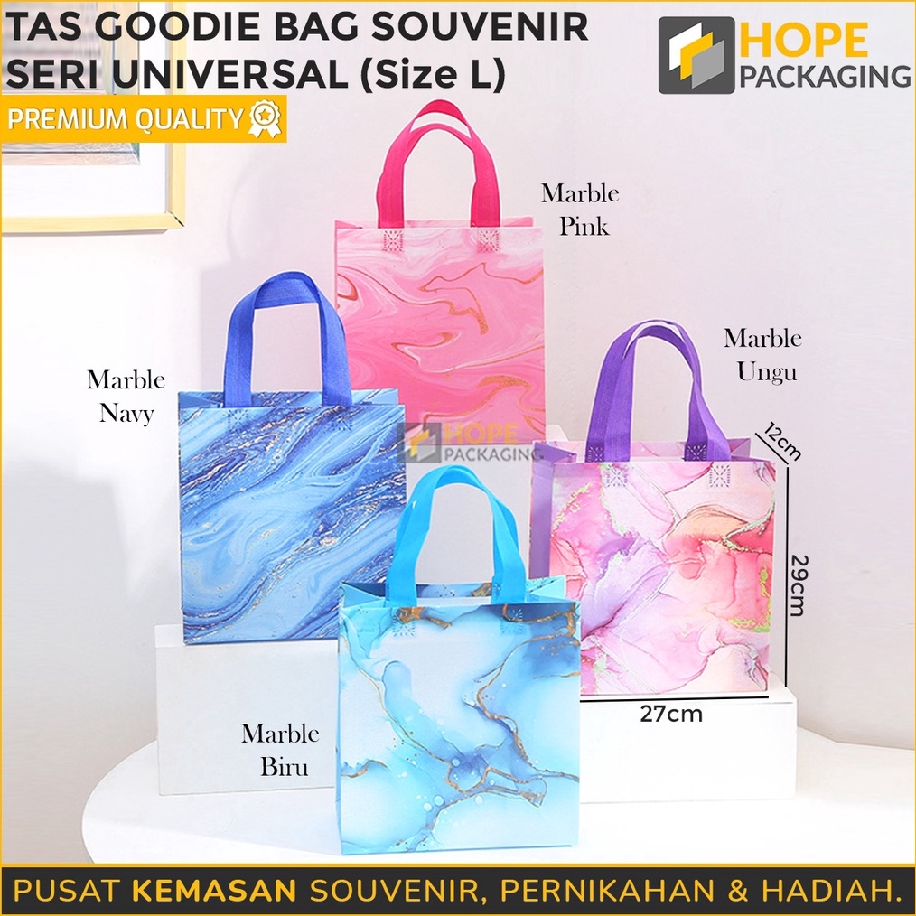 

CUCIGUDANG Tas Goodie Bag Universal Size L 29 x 27 x 12 cm Goodie Bag Hampers Marble Tas Shopping Bag Goodie Bag Ultah Tas Hampers