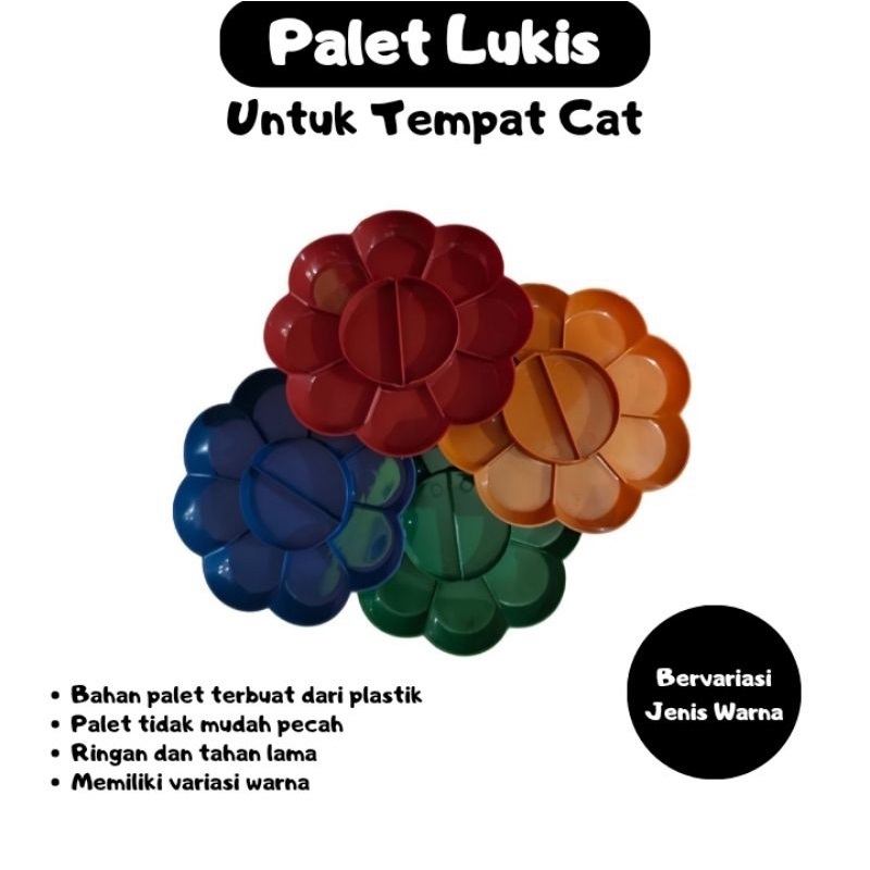 

PALET LUKIS/ TEMPAT CAT AIR 1 PACK ISI 12 PCS