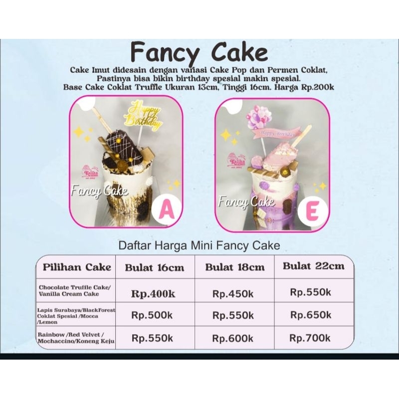 

Fancy Cake / Cake Ulangtahun / Birthday Cake / Cake Custom / Cake Lucu