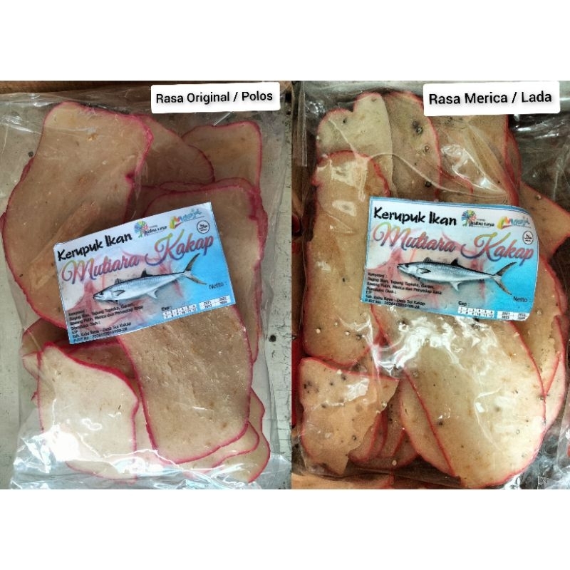 

Kerupuk Ikan Mutiara Kakap / Krupuk Ikan Asli Kalimantan Barat / Oleh Oleh Khas Pontianak