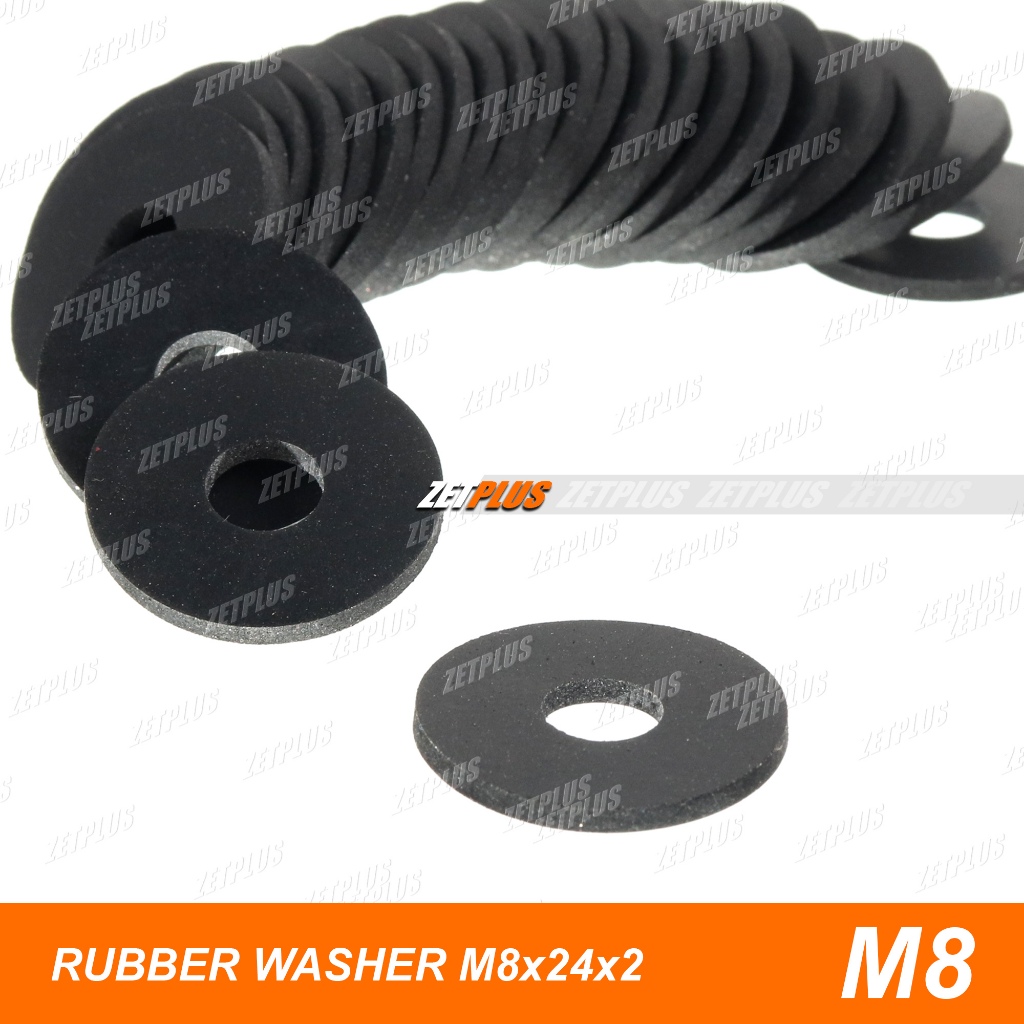 RING KARET M8 (untuk baut 12) Rubber washer hole - Ring peredam bumper body universal