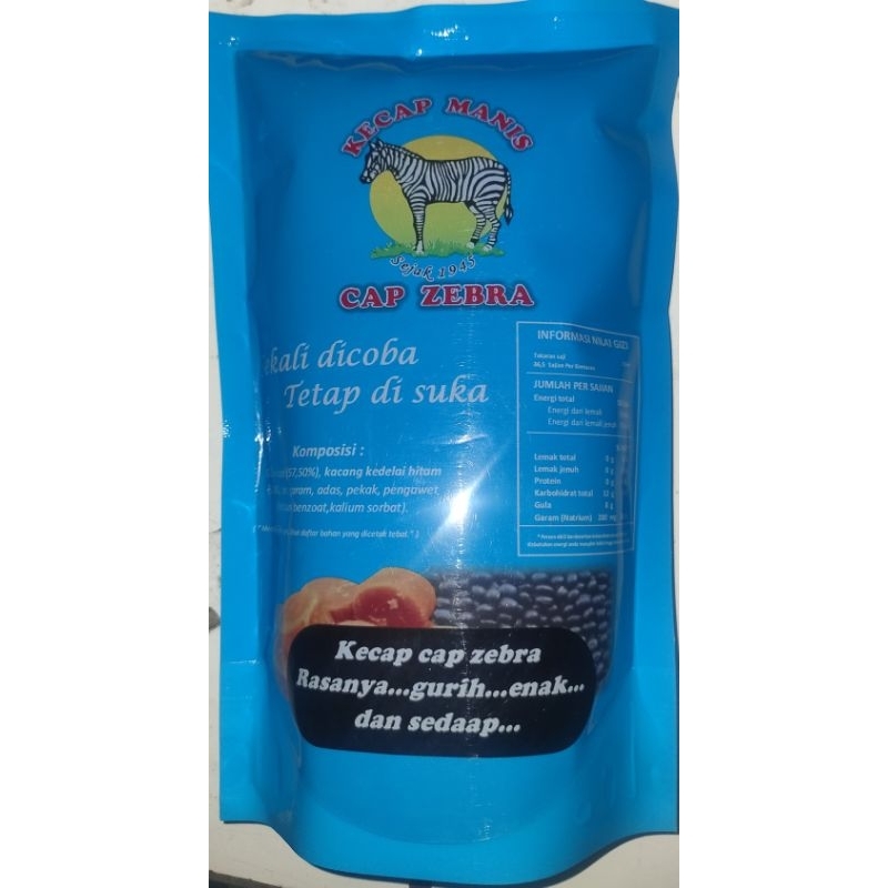 

kecap manis cap zebra 550ml x 12 pcs(1 lusin)