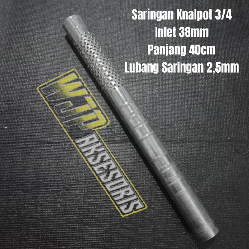 Saringan knalpot 3/4 Copy TZM CMS VND ZRC DR.sound, inlet 38mm Panjang 40 cm