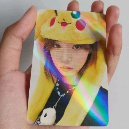 Winter Pikachu Makestar Photocard Official (baca desk)