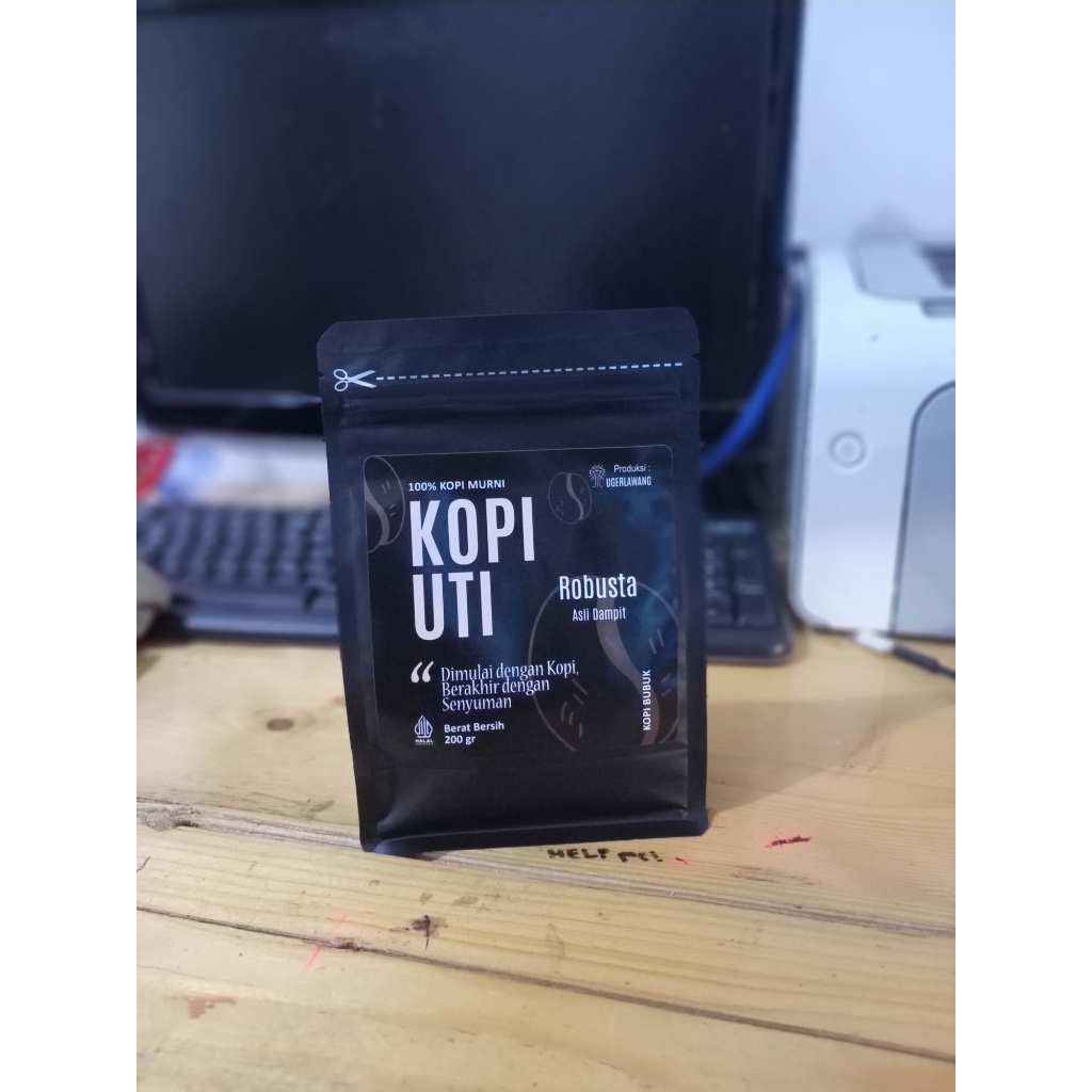 

Kopi Uti Premium Java Robusta Dampit - Pilih 100g/200g, 100% Murni, Gilingan Halus