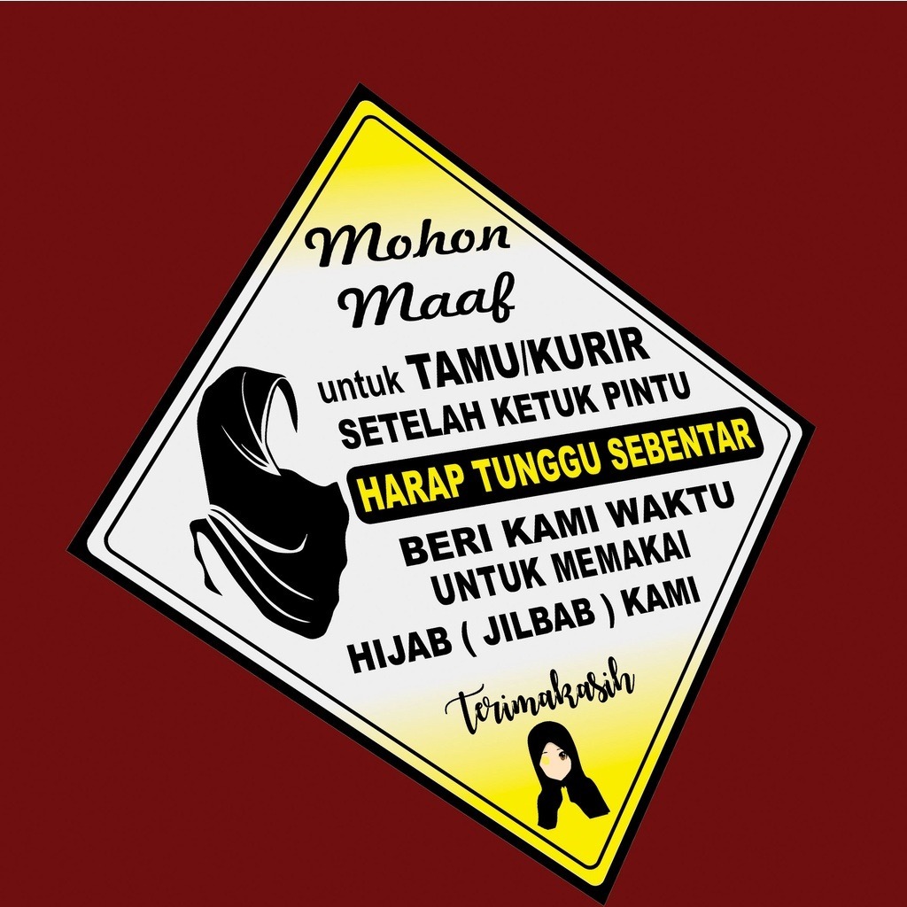 

STIKER PERHATIAN BUAT KURIR
