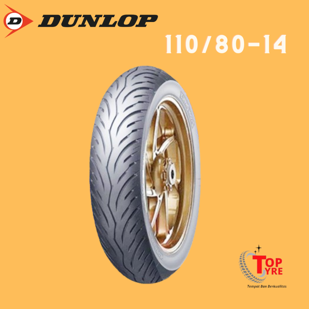 BAN AEROX DUNLOP RING 14 110/80-14 TUBETYPE/NON TUBELESS