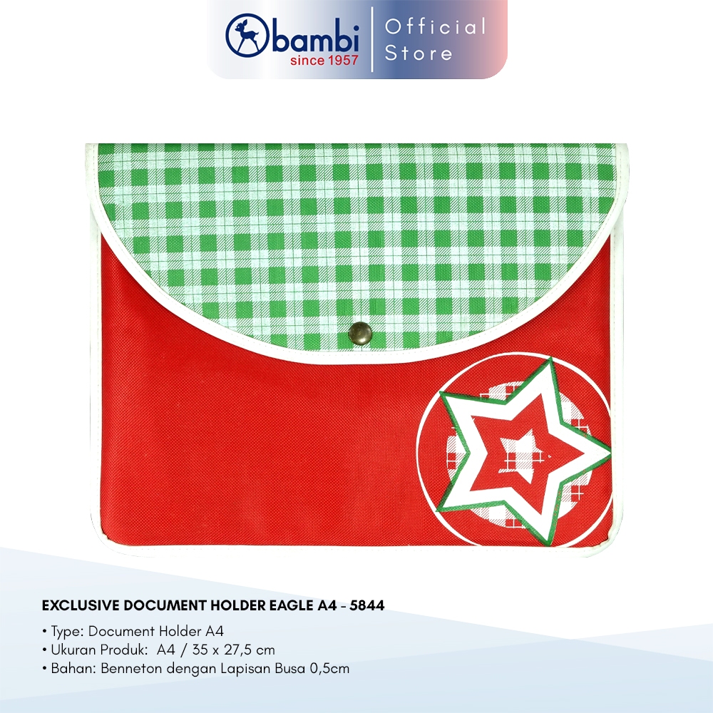 

Bambi Document Holder A4 Exclusive Red Dessert Eagle Edisi Terbatas Original