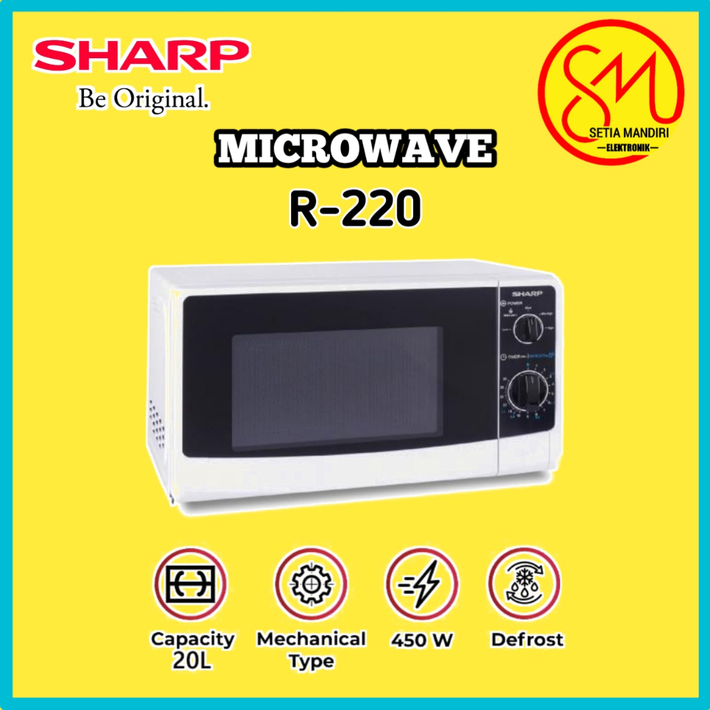 SHARP Microwave Oven Low Watt - 20 Liter R 220MA WH & 23 Liter R-21D0(S)IN
