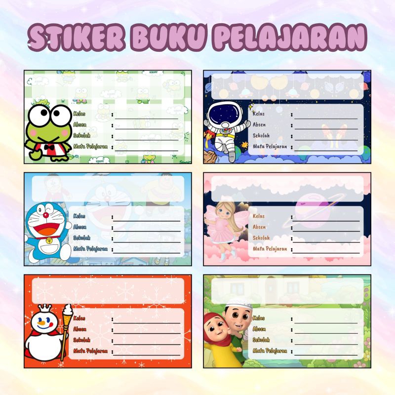

STIKER BUKU PELAJARAN | STIKER BUKU CUSTOM NAMA