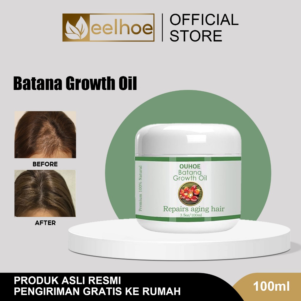 【Ready Stock】Batana Hair Oil 100ml Batana Growth Oil 100% Batana Oil Lubricates And Strengthens Hair