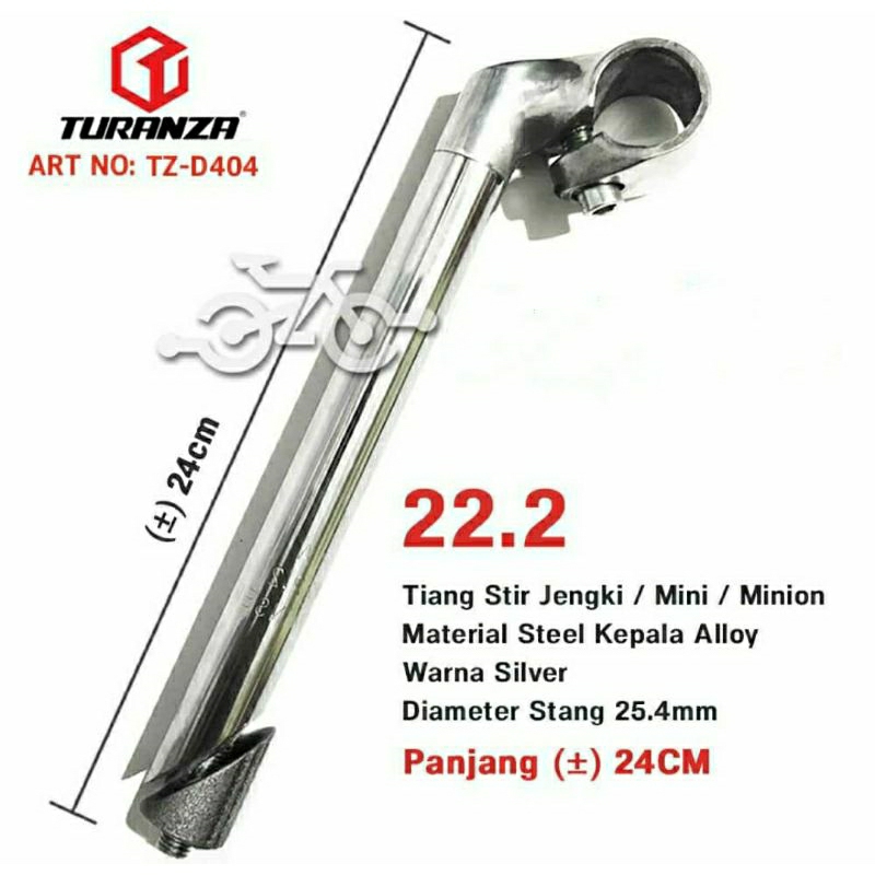 stem sepeda tiang stang sepeda mini alloy Turanza