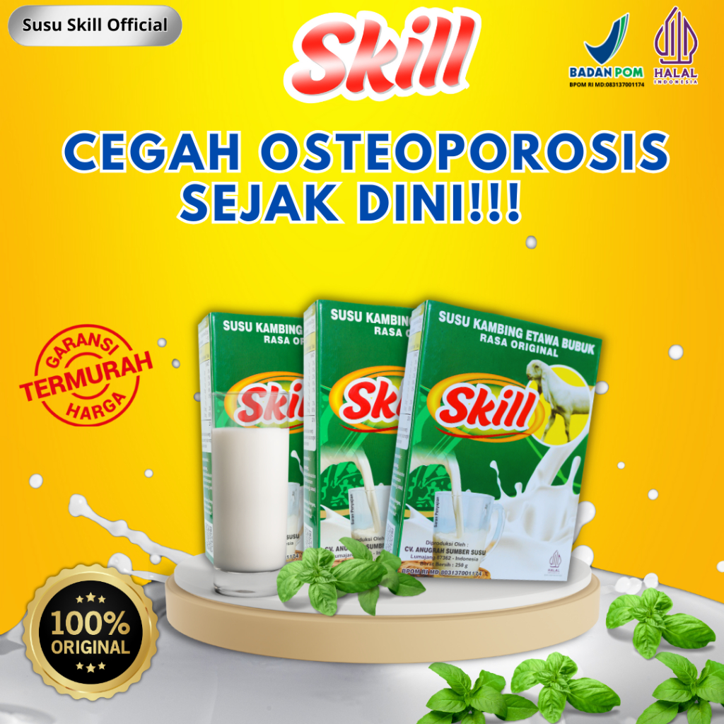 

Susu Kambing Etawa Original Cegah Osteoporosis 1 Box Kemasan Refill 250gr