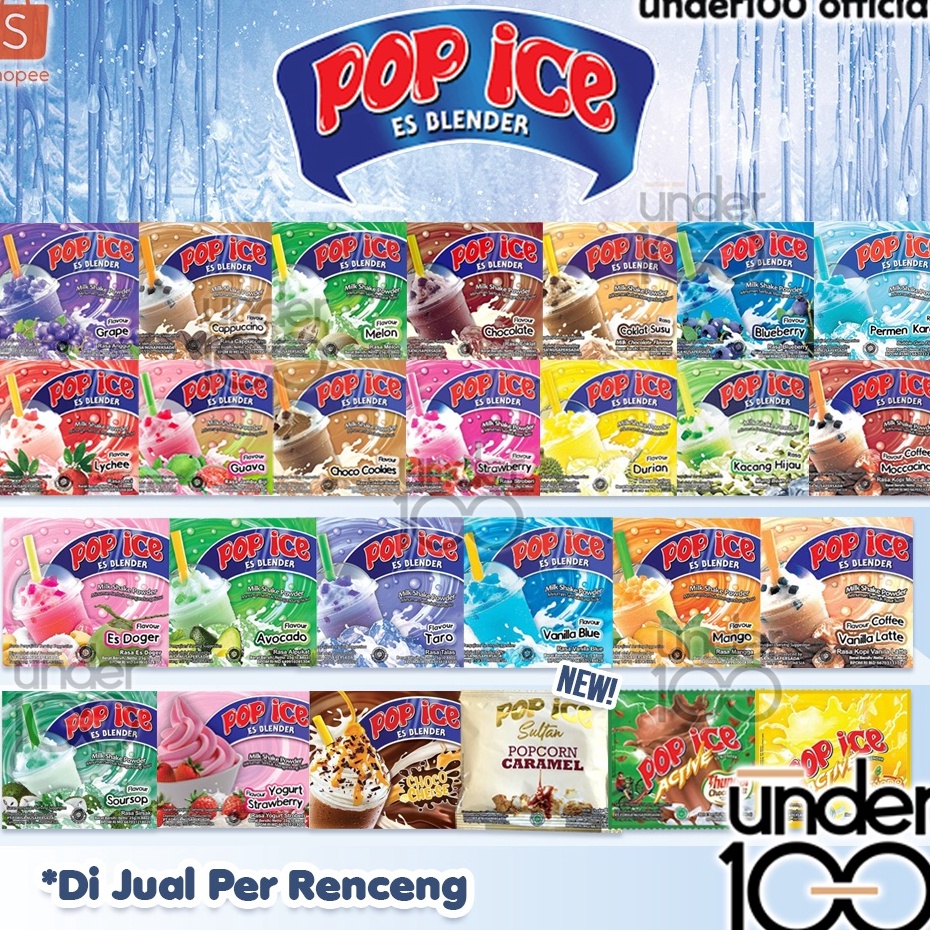 

Terbaru Under1 POP ICE Aneka Rasa Renceng Isi 1 Sachet Minuman Bubuk BPOM H69