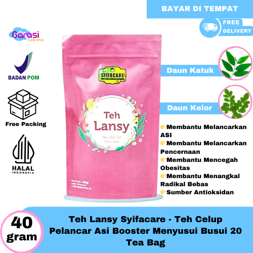 

Teh Lansy 100% Teh Terbuat Dari Bahan Alami Tanpa Bahan Pengawet Booster Menyusui Pelancar Asi