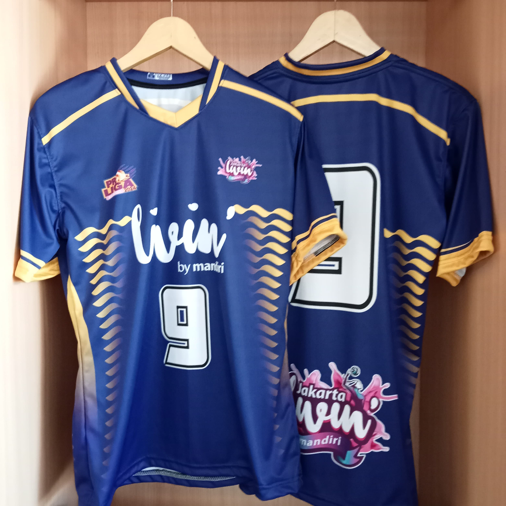Baju volly proliga putra putri jersey proliga Livin kode 563