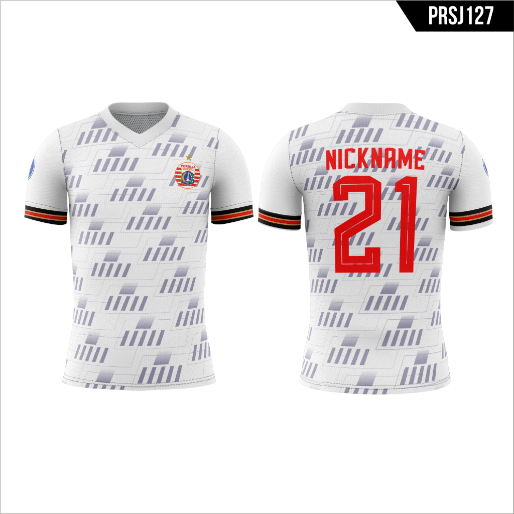 JERSEY BOLA JERSEY PERSIJA AWAY 2021 PRSJ127 FULL PRINTING FREE NICKNAME, NO PUNGGUNG DLL