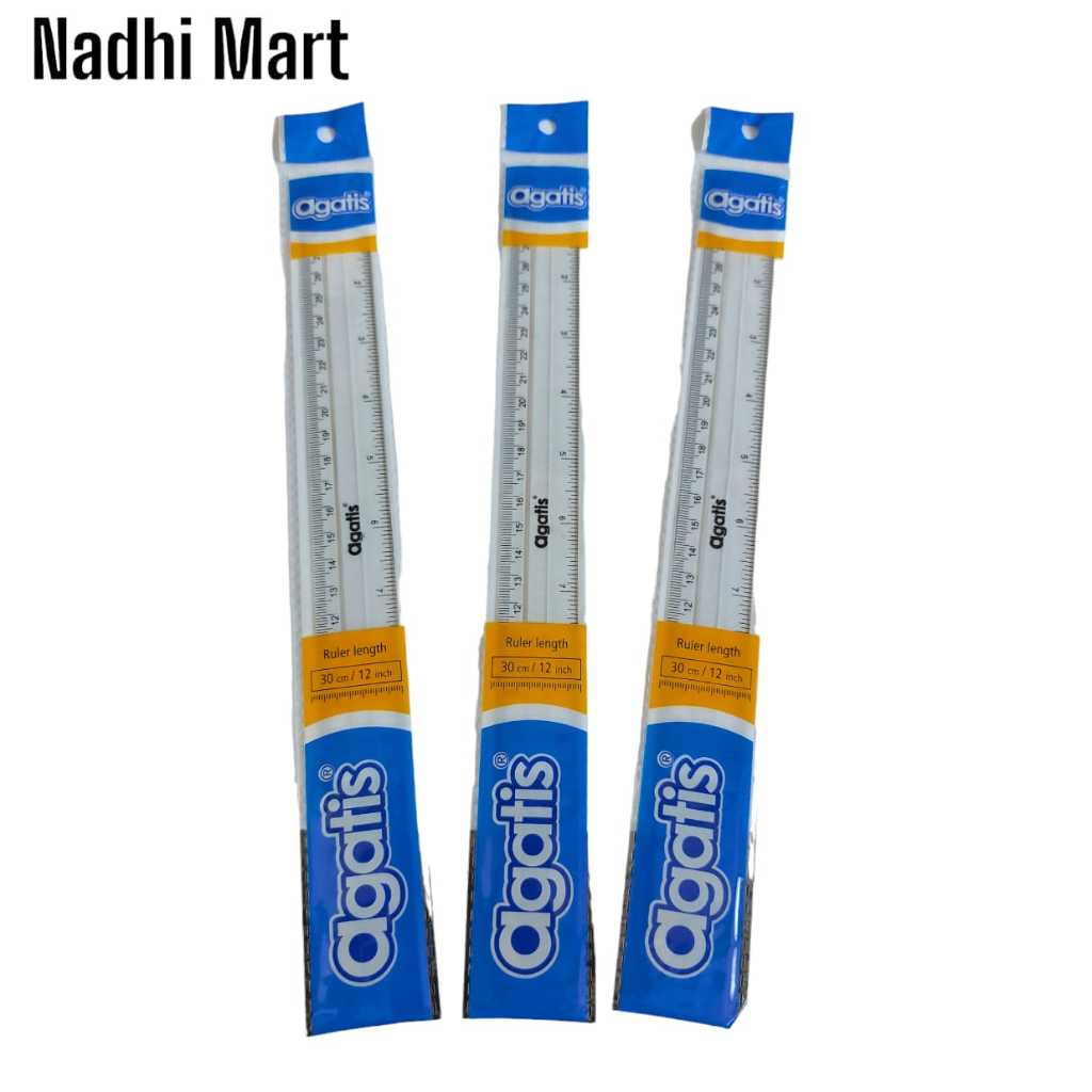 

GAR AGATIS TRANS / AGATIS PENGGARIS 30CM / GARISAN 30CM TRANPARAN