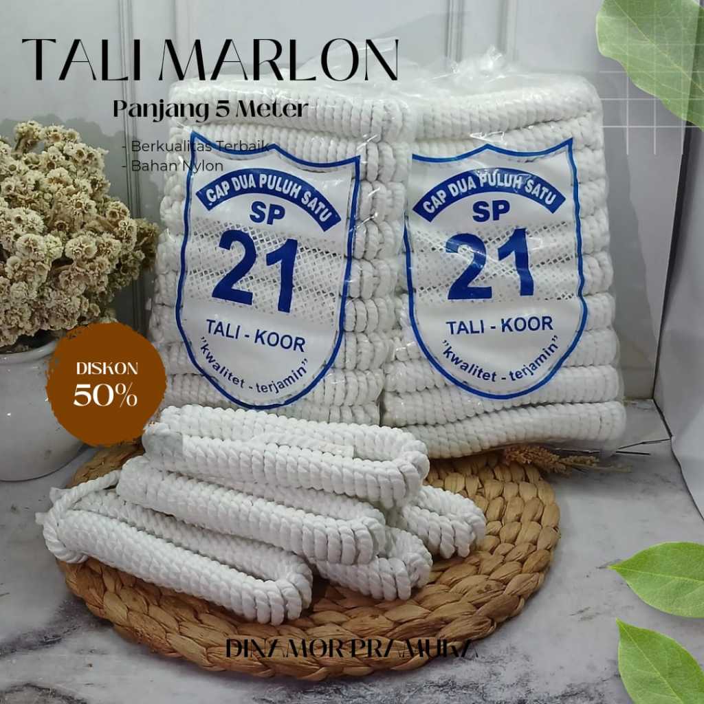 

Grosir 20 Pcs Tali Marlon Pramuka Panjang 5 & 10m Tali Nilon Tambang Siaga / Penggalang / Penegak