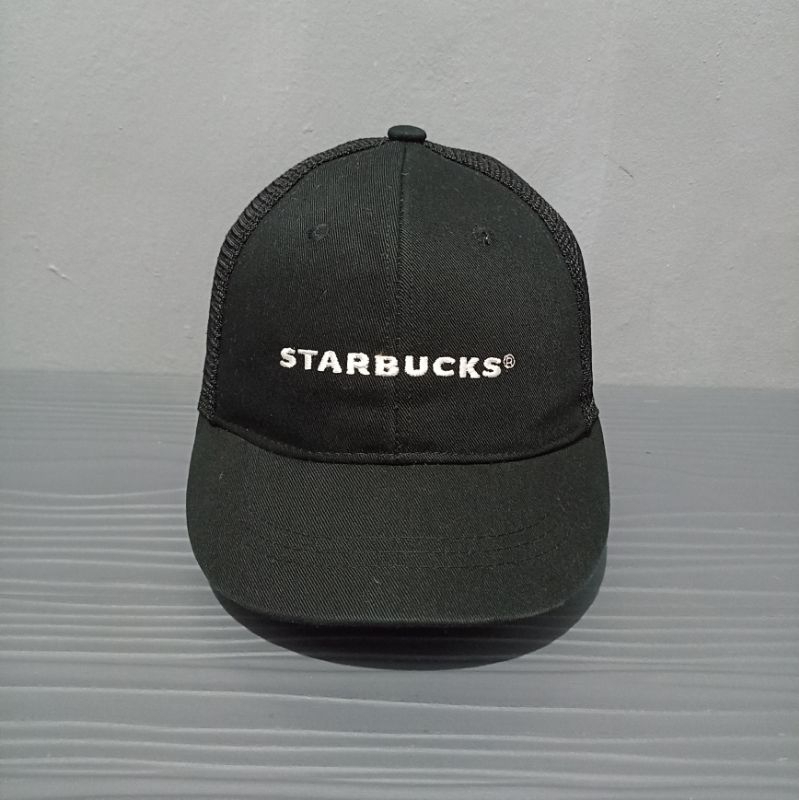 Topi Starbucks , Visor Pendek , short brim