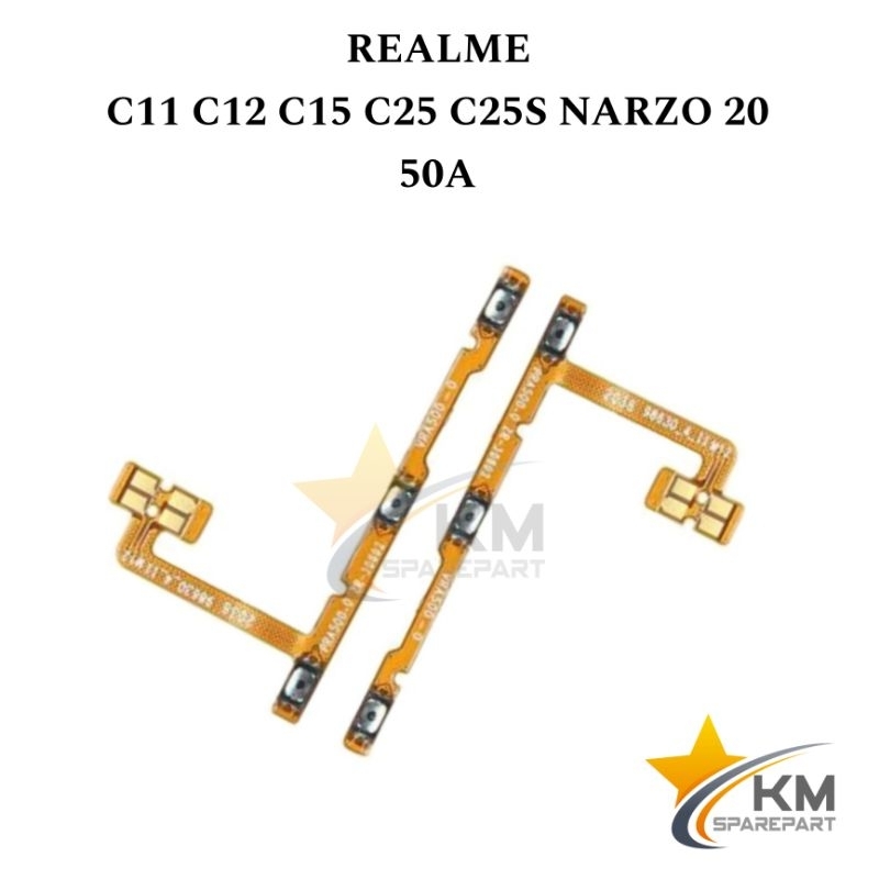 Flexibel Power On Off Volume Realme C11 C12 C15 C25 Narzo 20 50A Flexi Home Button