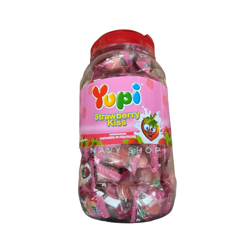 

YUPI STRAWBERRY KISS 300G ISI 125PCS ORI