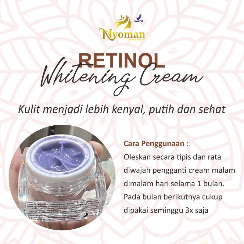 PROMO GUNCANG NIGHT RETINOL (CREAM MALAM) NYOMAN SKINCARE