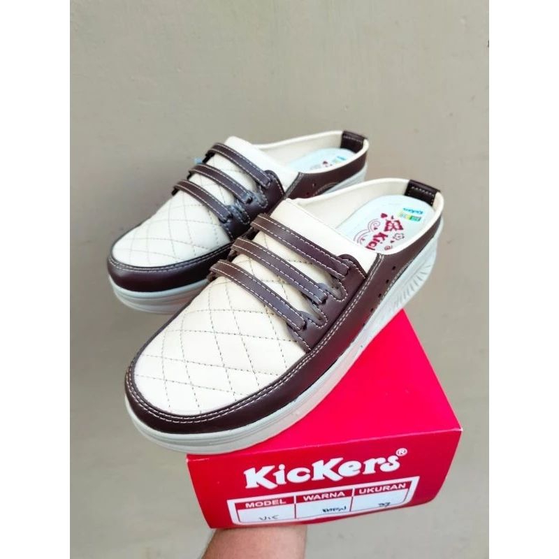 wedges Kickers wedges wanita terbaru sepatu sandal wanita (K08)