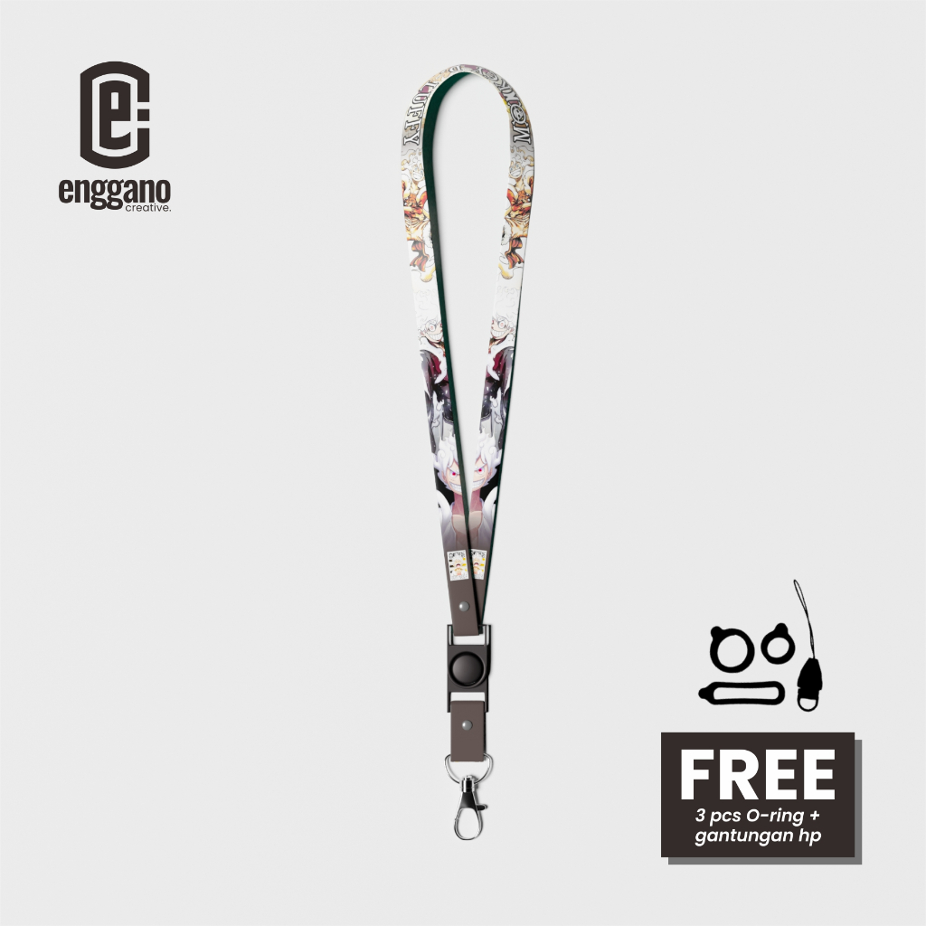 

Lanyard Podzz ID Card Gantungan HP Premium - One Piece Luffy Series by Enggano