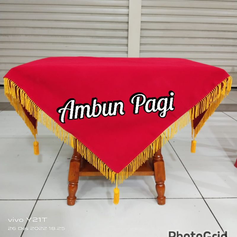 

best seller alas baki paskibra alas baki upacara bendera warna merah polos