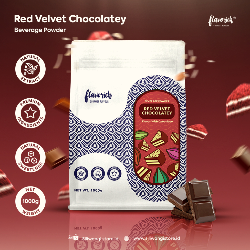 

FLAVORICH - Bubuk Minuman RED VELVET CHOCOLATEY