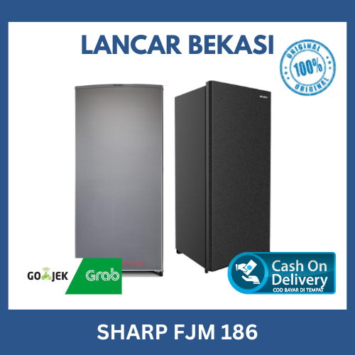 Freezer SHARP FJM 186 (158 Liter) 6 Rak Low Watt Stand Freezer - GARANSI RESMI