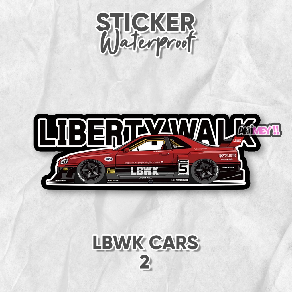 

Stiker LBWK Cars / Sticker Liberty Walk waterproof / Stiker Mobil