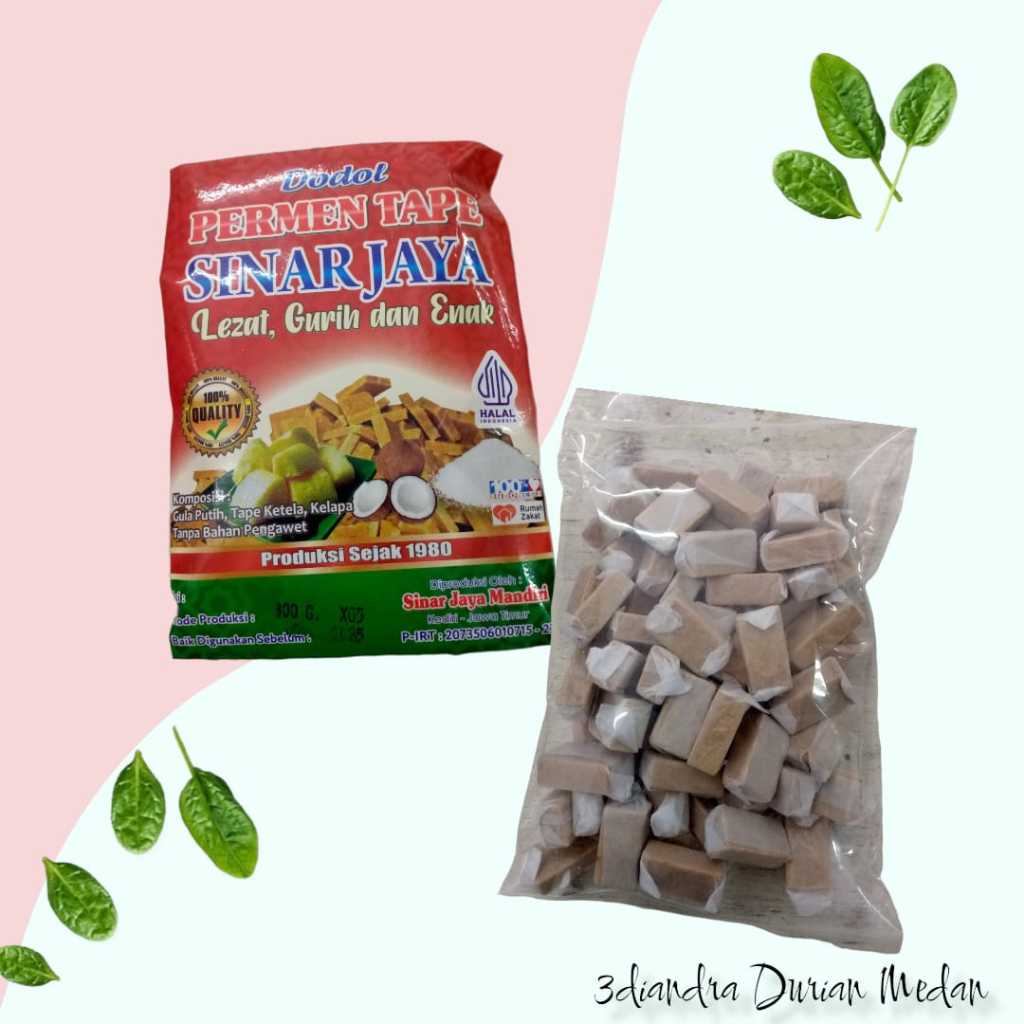 

DODOL PERMEN TAPE SINARJAYA 300gr