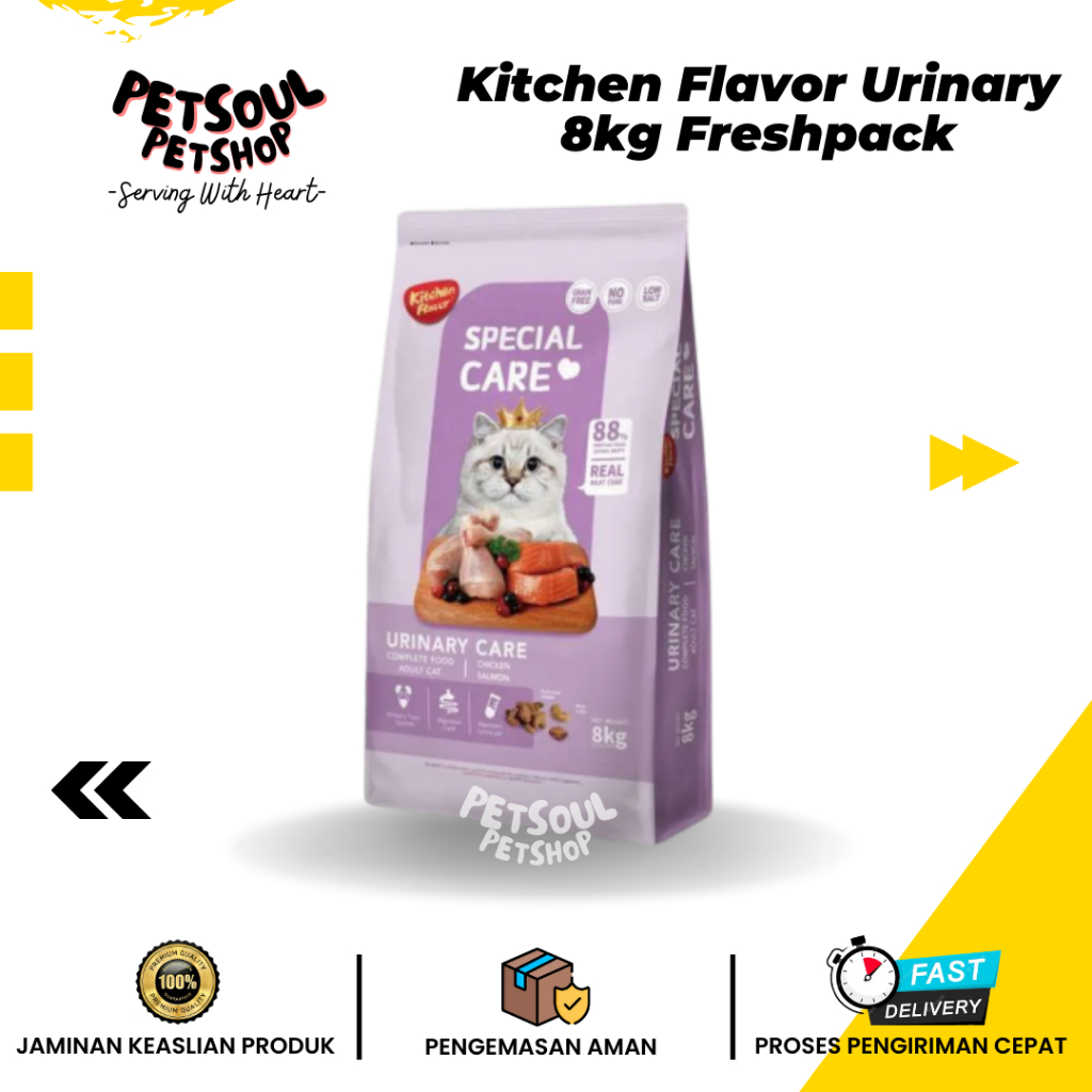 Kitchen Flavor Urinary Cat 8kg Freshpack Makanan Kucing KF Cat Urinary Care 8kg