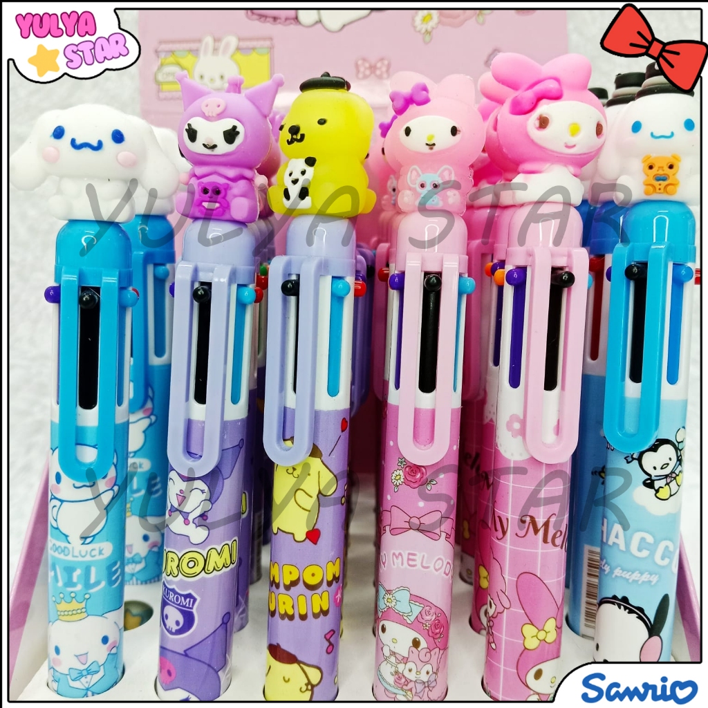 

Pulpen Mekanik multiwarna SANRIO / Pulpen Bentuk karakter SANRIO / Pulpen lucu