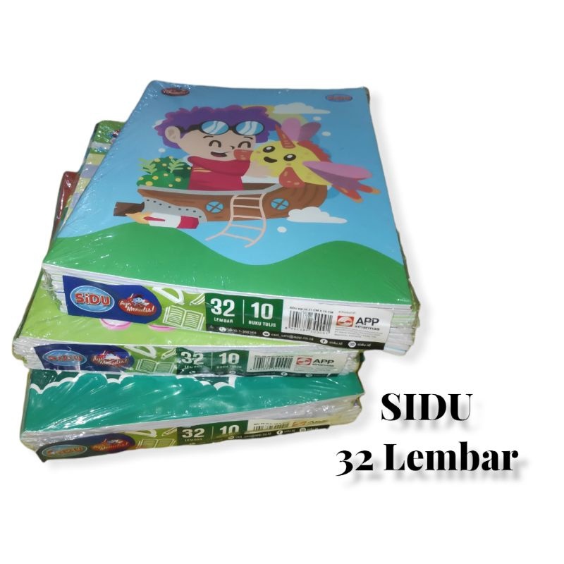 

10 pcs buku tulis sidu 58 lembar 38 32