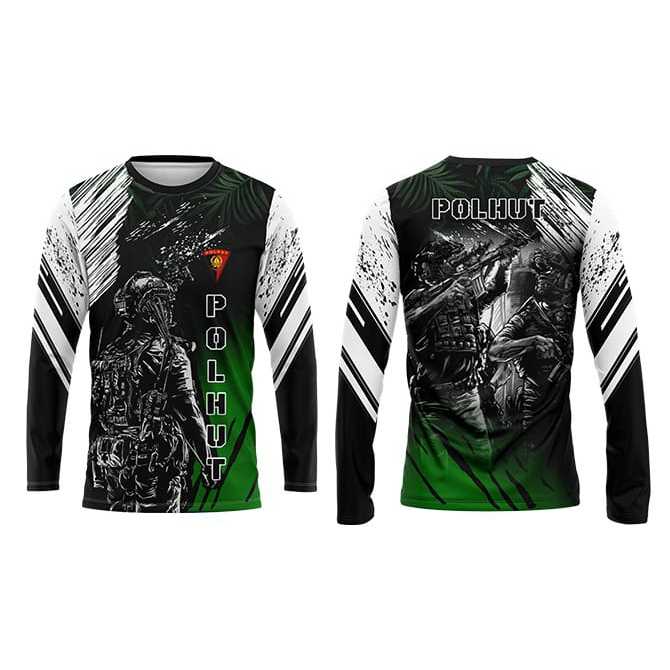 KAOS JERSEY POLHUT POLISI HUTAN LENGAN PANJANG NEW FULLPRINT TERMURAH TACTICAL