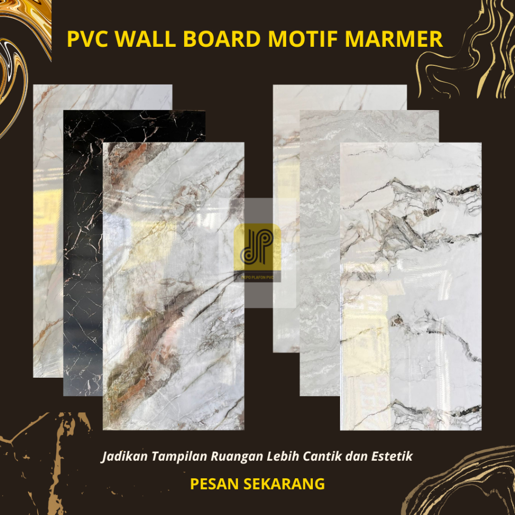 PVC Wall Board Motif Marmer