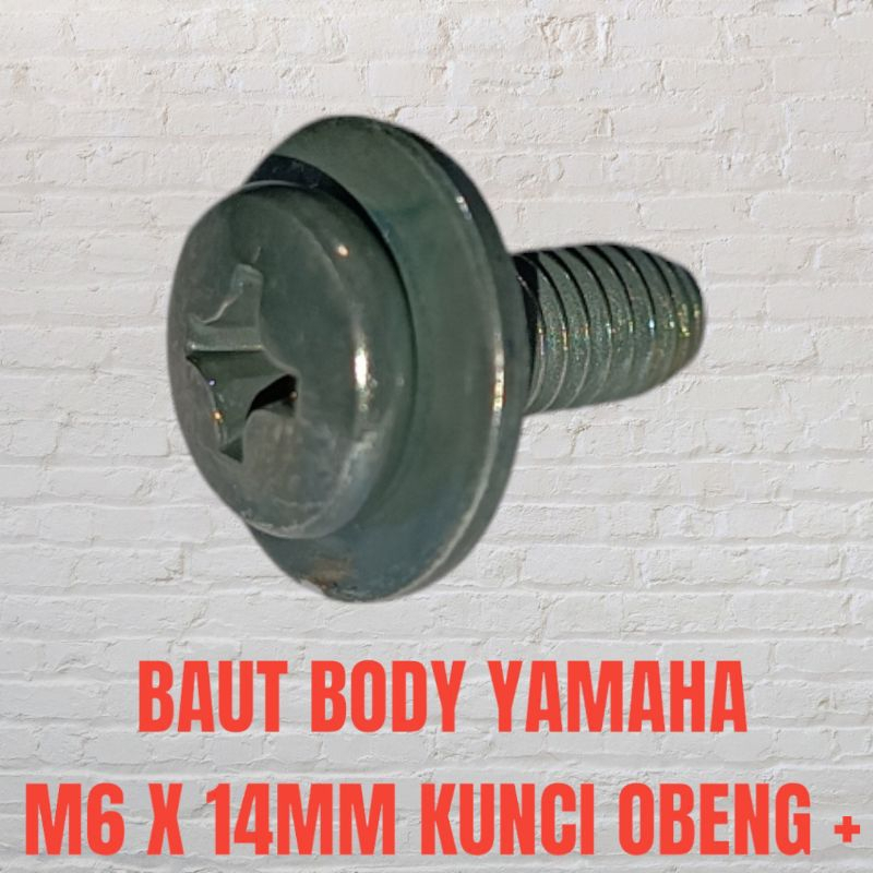 baut body yamaha m6 kunci obeng plus set ring satuan