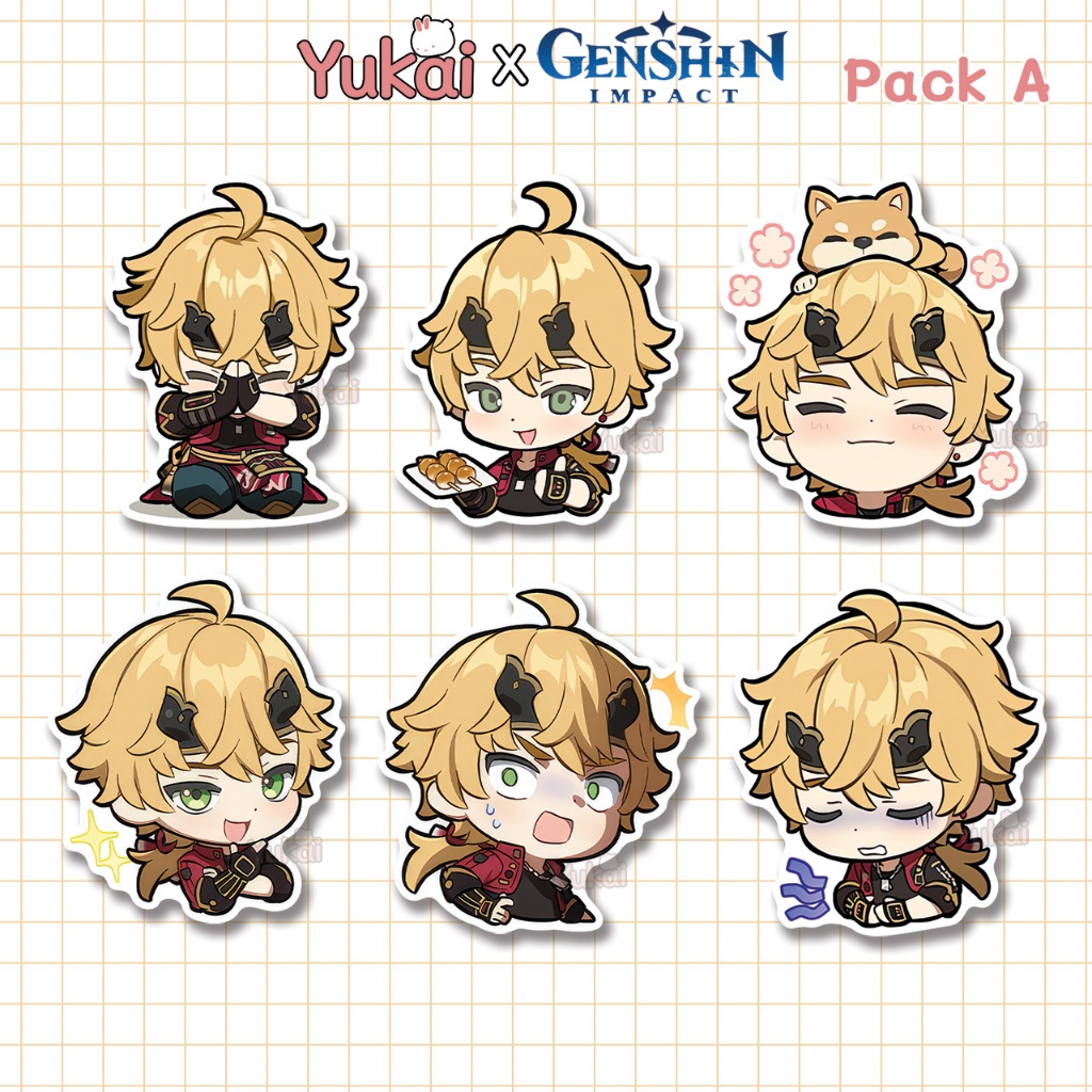 

Stiker Pack Thoma Genshin Impact Premium, Sticker Anime Waterproof