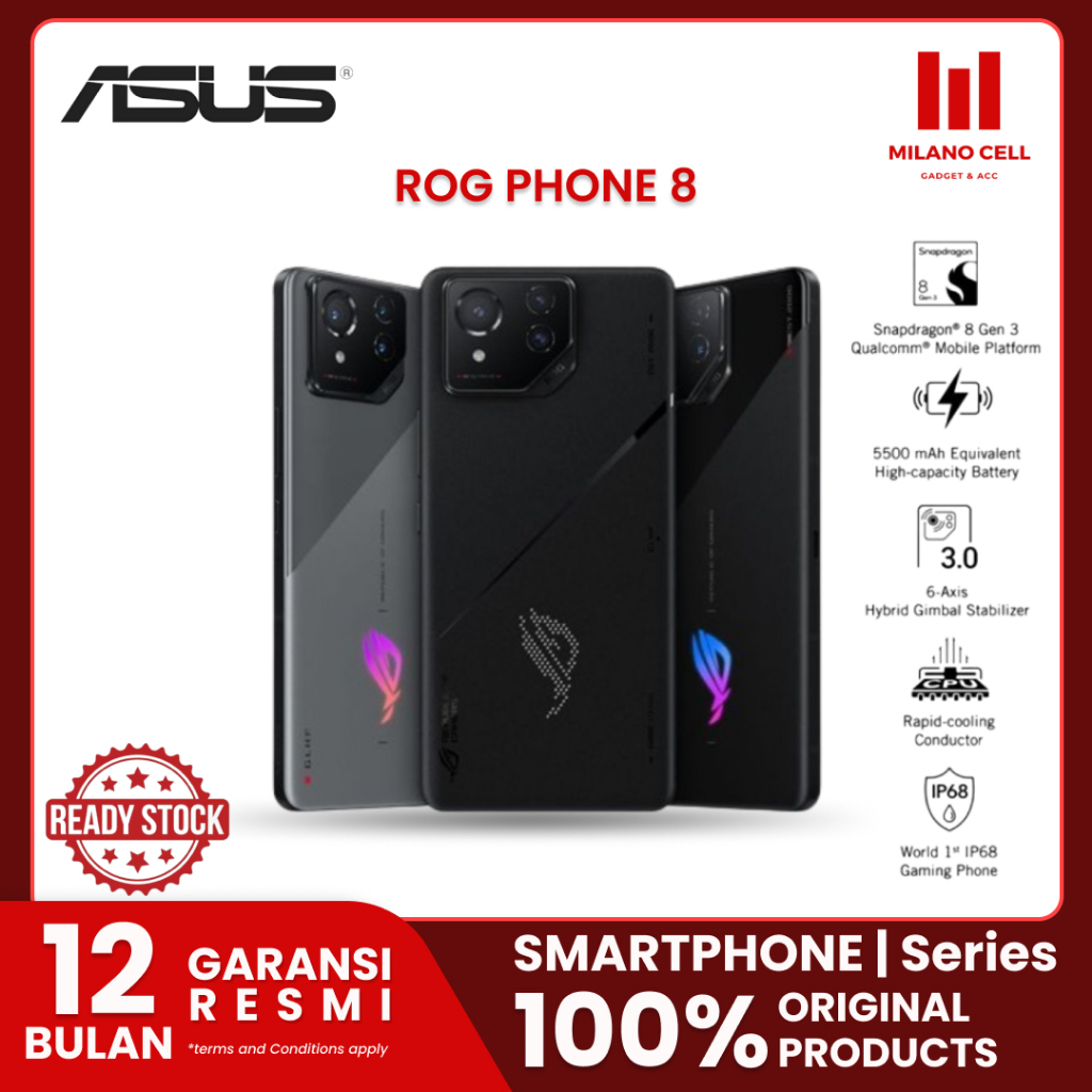 Asus ROG Phone 8 5G 12/256GB | ROG Phone 6 8/256GB- 12/256GB Garansi Resmi TAM