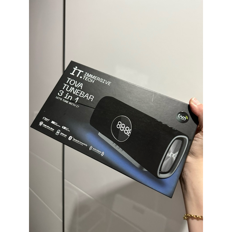 [NEW SEGEL] IT Tova Tunebar 3 in 1 | Speaker Bluetooth Audio Radio & Alarm